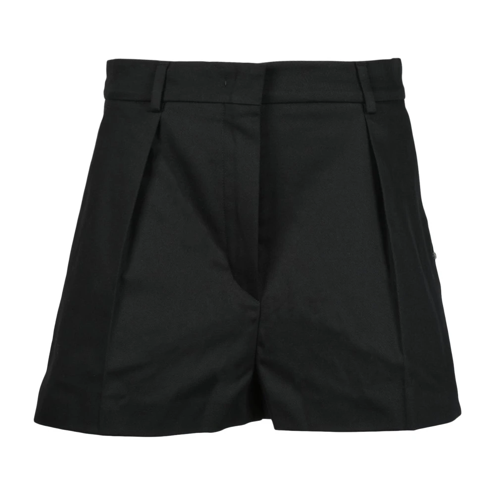 SPORTMAX Katoen Elastaan Shorts Black Dames