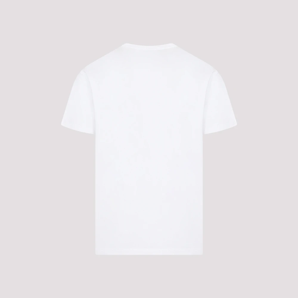 alexander mcqueen Skeleton Logo White T-Shirt White Heren