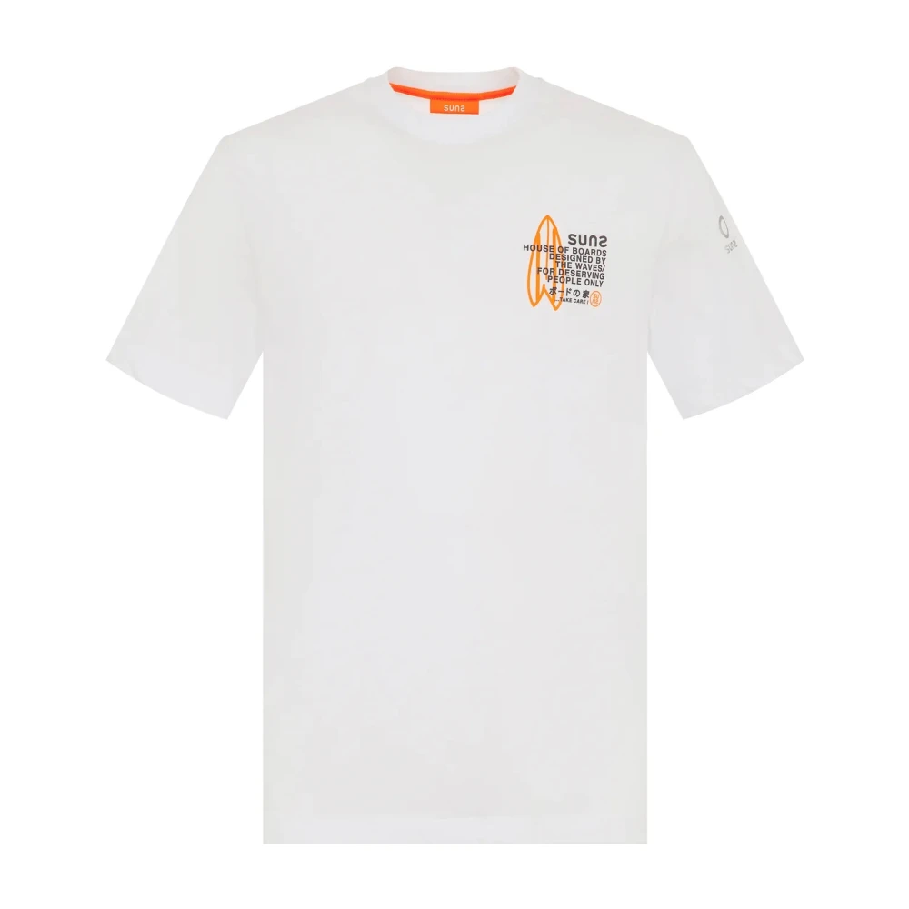 Suns Casual Katoenen Shirt White Heren