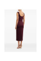 burgundy-scoop-neck-dress