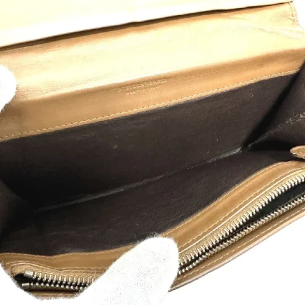 Bottega Veneta Vintage Pre-owned Leather wallets Brown Dames