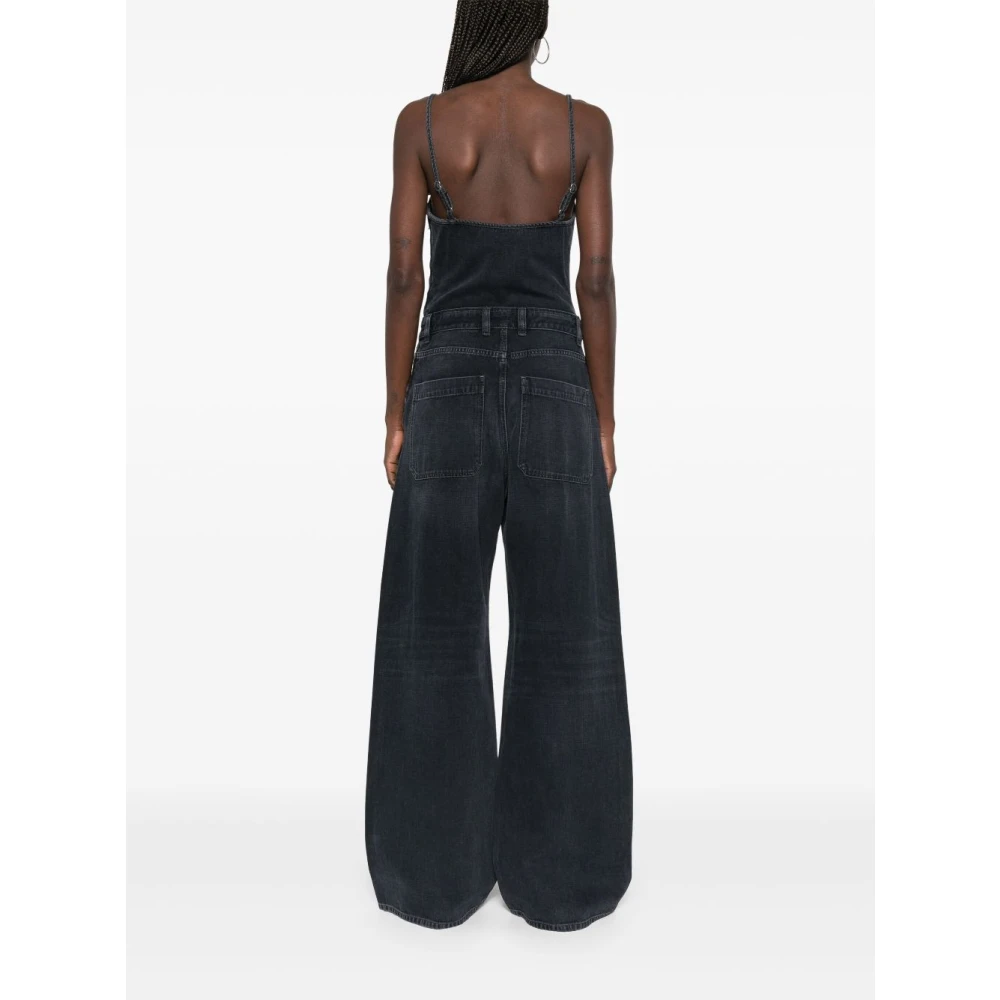 Diesel Midnight Blue Broek Zijrits Blue Dames