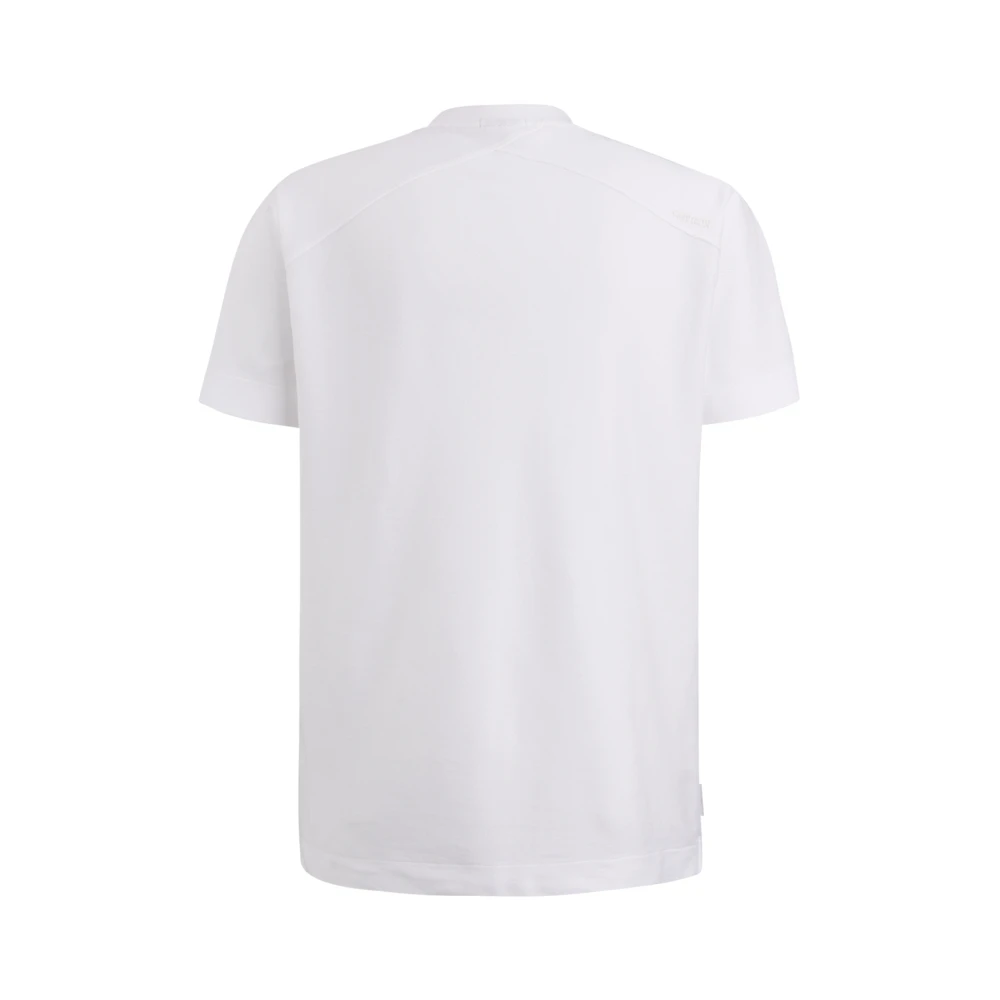 Cast Iron Abstract Grafisch T-shirt Regular Fit White Heren