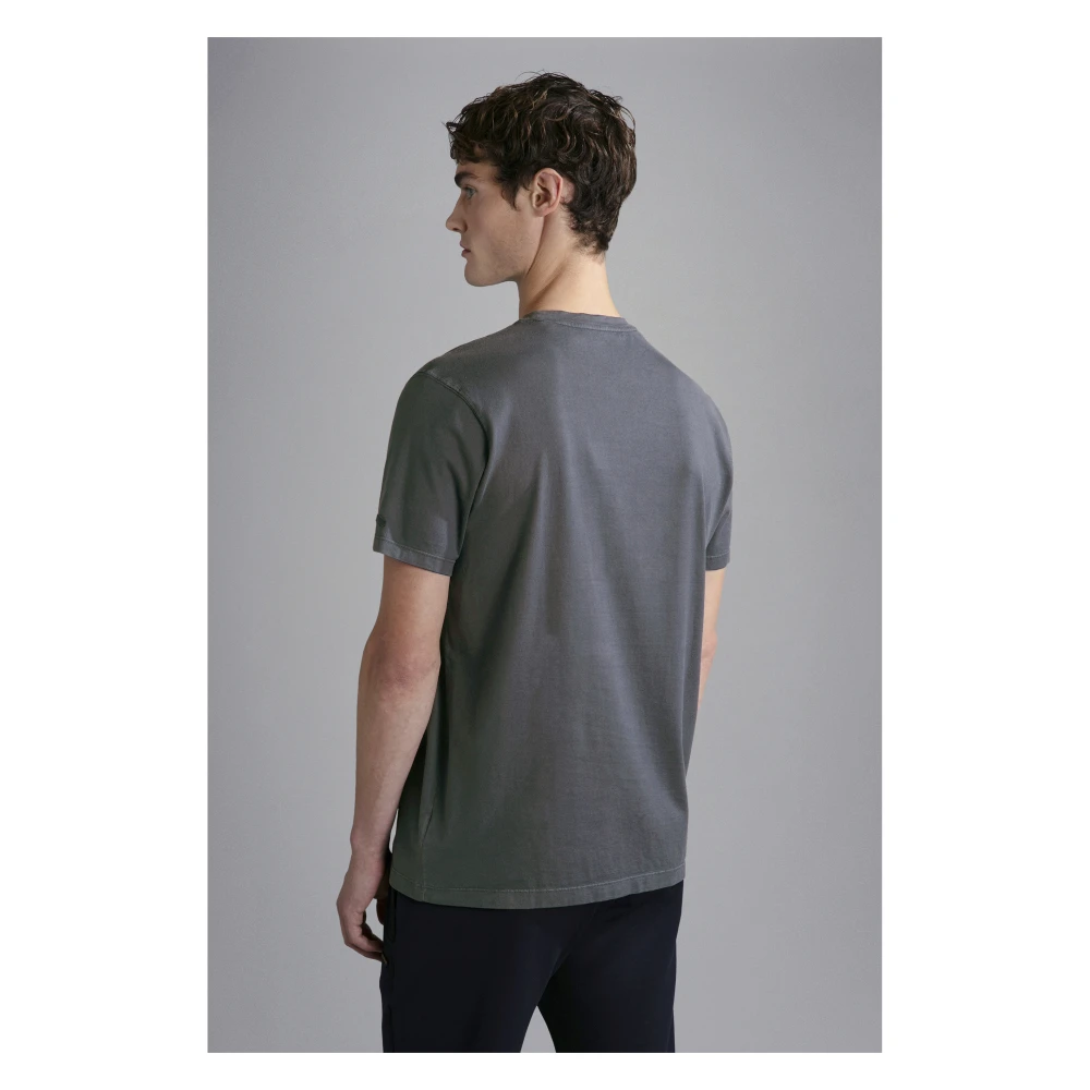 PAUL & SHARK Katoenen T-shirt Gray Heren