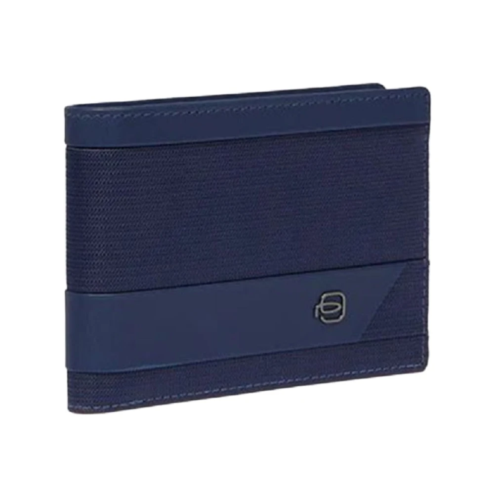 Piquadro Blauwe Portemonnee met RFID-bescherming Blue Heren