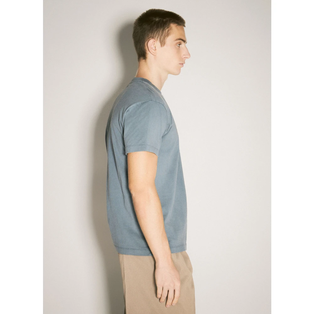 Eytys Voor Tekst Print Crewneck T-Shirt Gray Heren