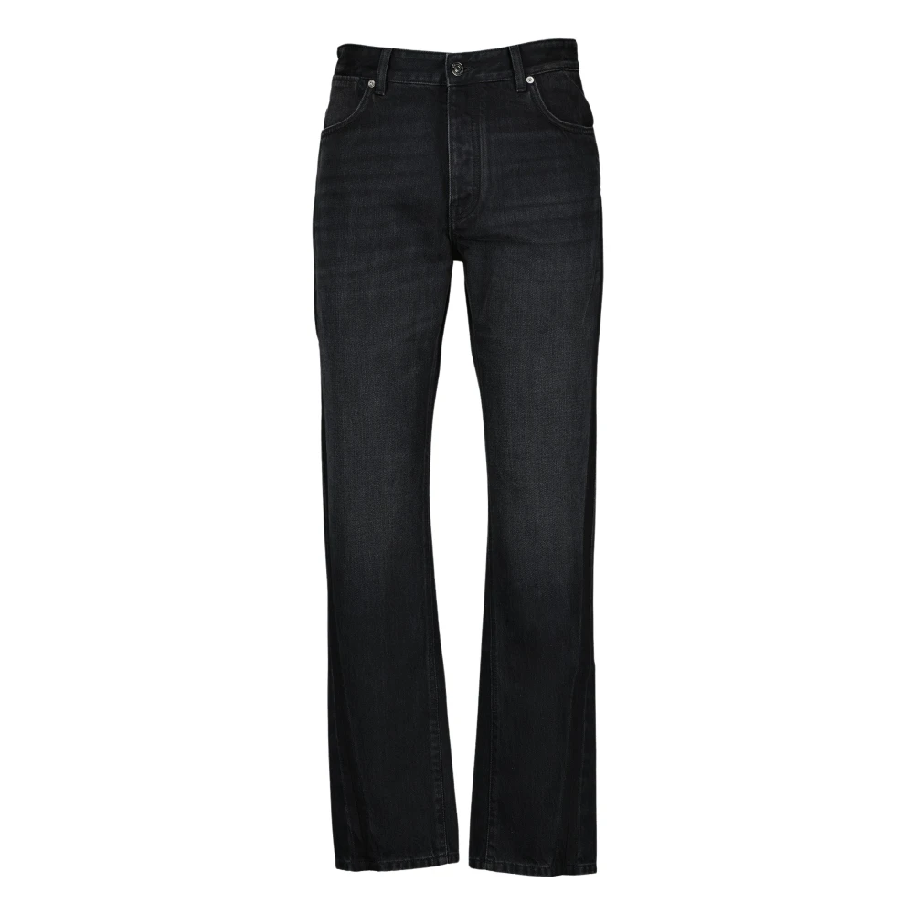 Givenchy Men's Black Straight Fit Jeans, W31, Couture Seam Straight Fit Jeans