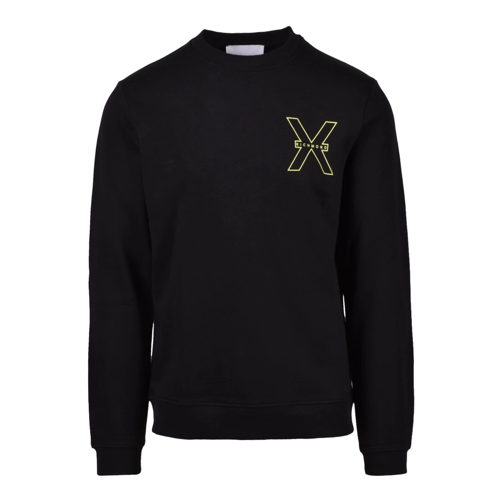 Richmond X Sweater van Katoen-Polyester Mix Black Heren