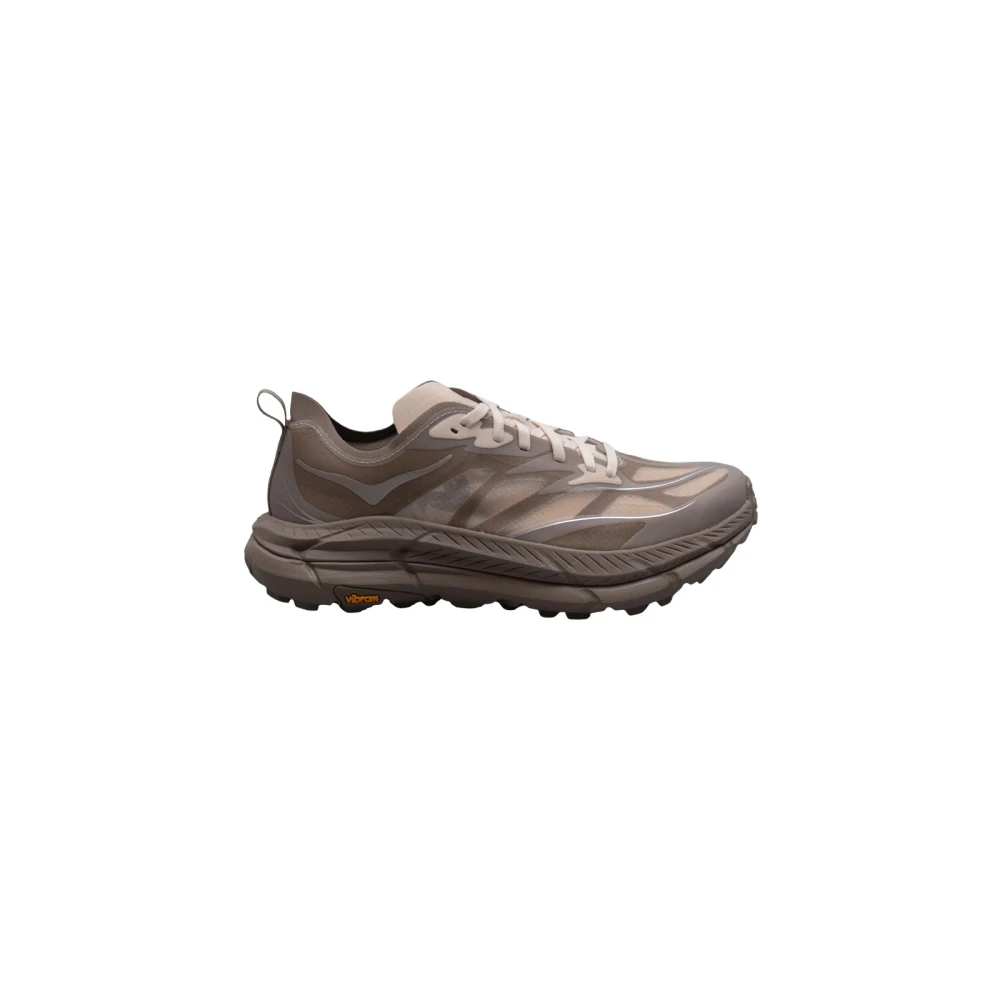 Hoka One One Beige Running Shoes, Male, 9 Uk, Mafate Speed 4 Lite