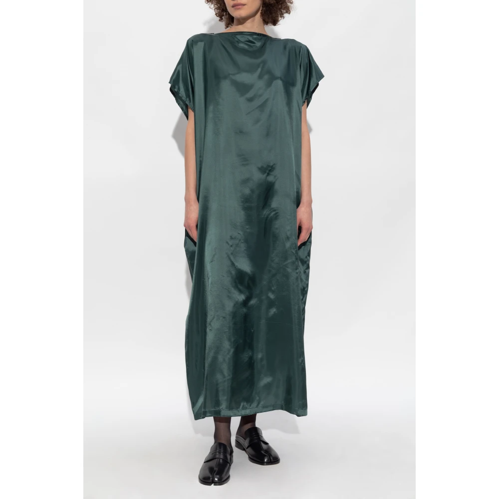 MM6 Maison Margiela Jurkje met logo patch Green Dames