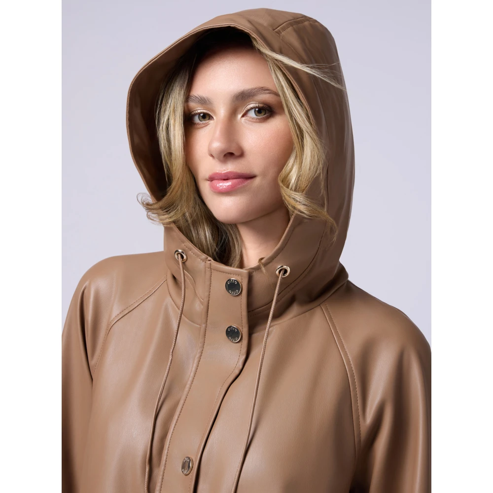 Oltre Jas met capuchon Brown Dames