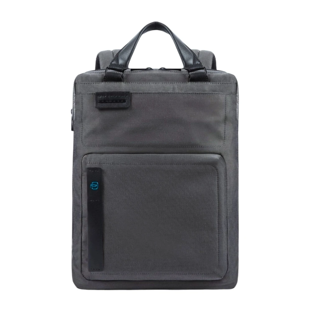 Piquadro Kvinno Grå Väskor Dam, One Size, Bomull, Business Pulse Laptop Ryggsäck