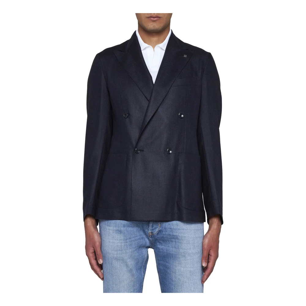 Tagliatore Blauwe Herenjassen Blue Heren