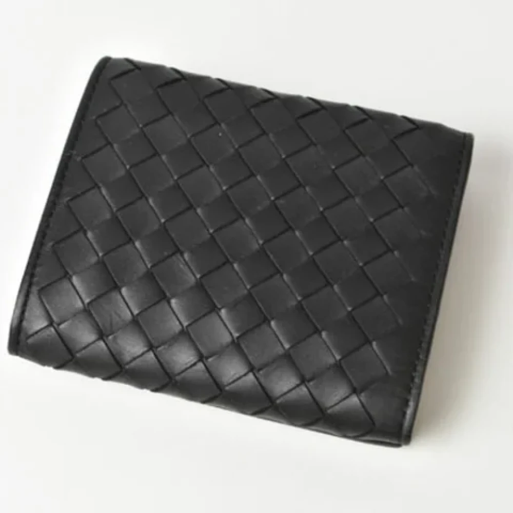 Bottega Veneta Vintage Pre-owned Leather wallets Black Heren