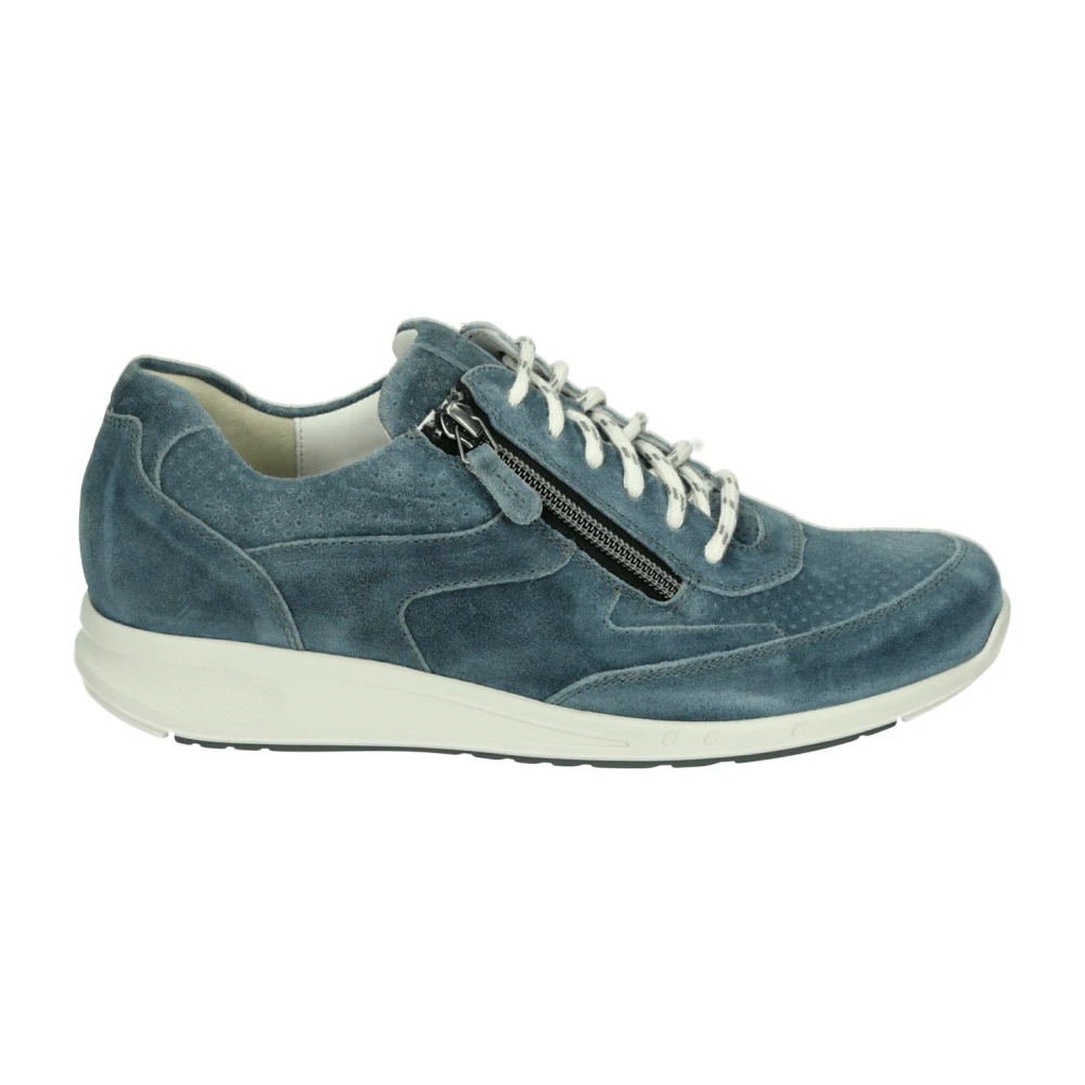 Durea Sportieve Lage Blauwe Sneakers Dames Schoenen