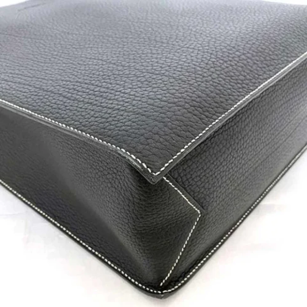Hermès Vintage Pre-owned Leather totes Black Dames