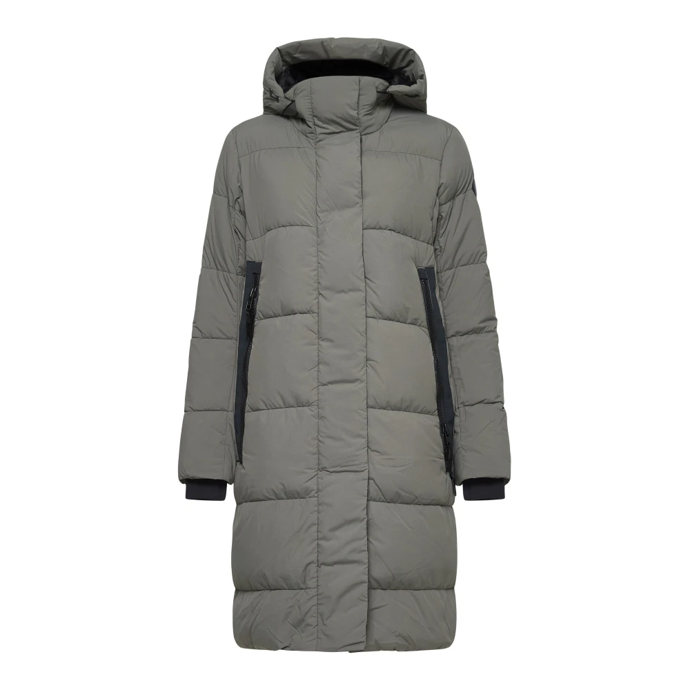 Canada Goose Quiltad Lång Parka i Mörk Salvia Green, Dam