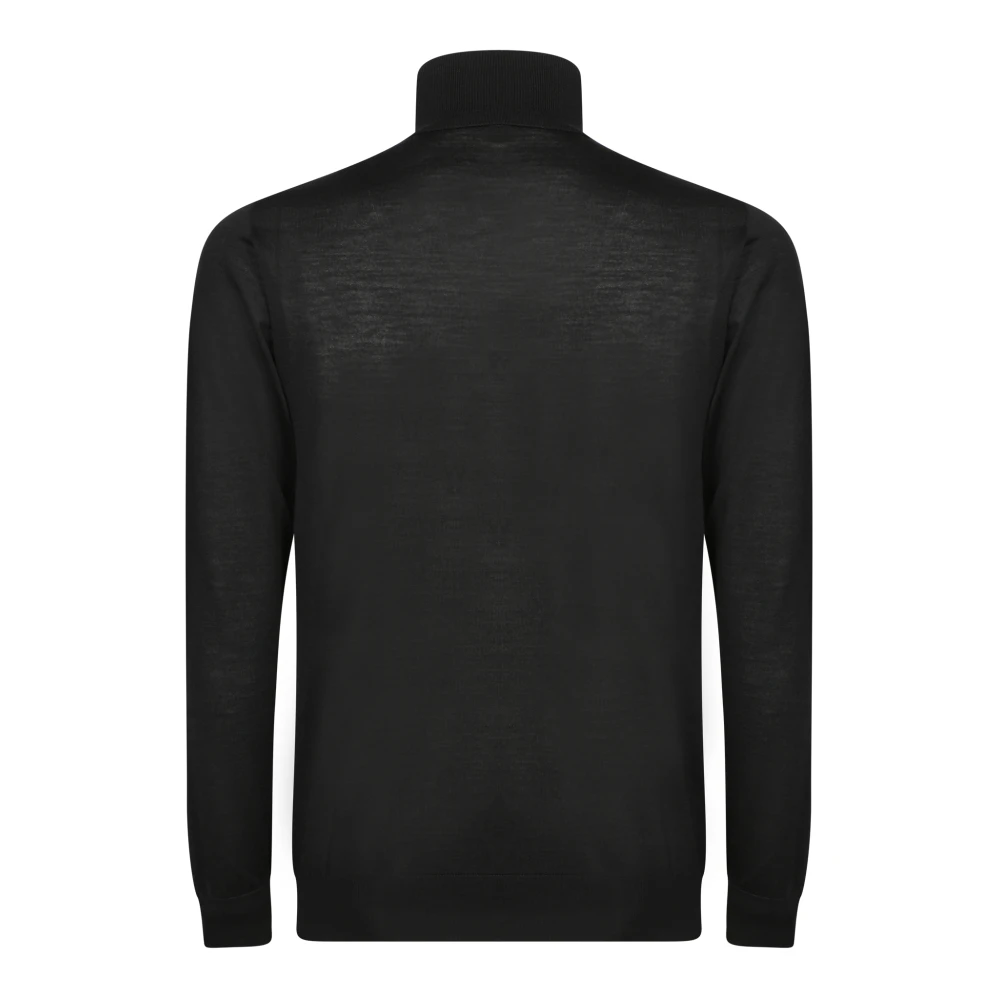 Daniele Fiesoli Luxe Zwarte Gebreide Kleding Aw24 Black Heren