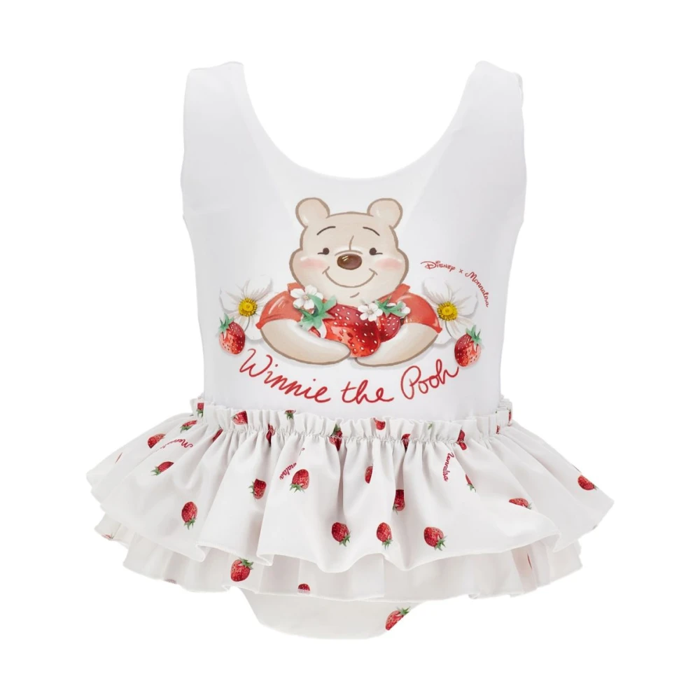 Monnalisa Winnie The Pooh Costume - Female - Kids Swimsuits - White - 9 M - Kids
