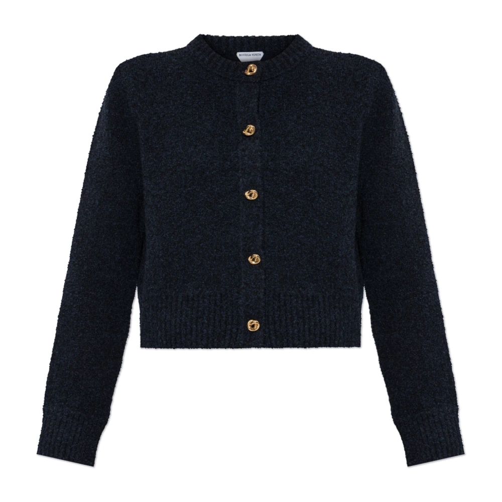 Bottega Veneta Vest met metalen knopen Blue Dames