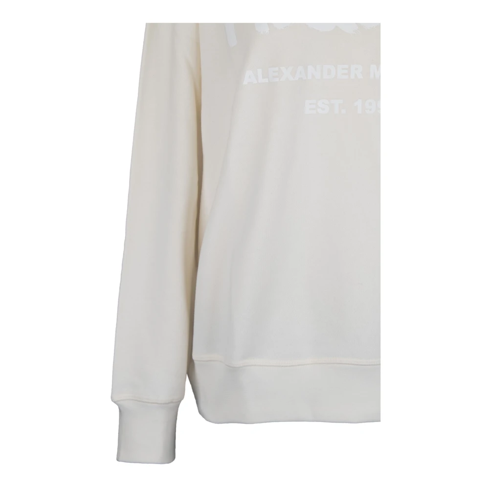 alexander mcqueen Stijlvolle Dames Pullover Sweatshirt White Dames