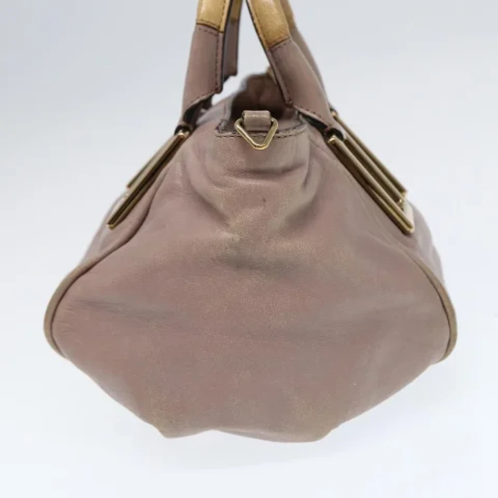 Chloé Pre-owned Leather handbags Pink Dames