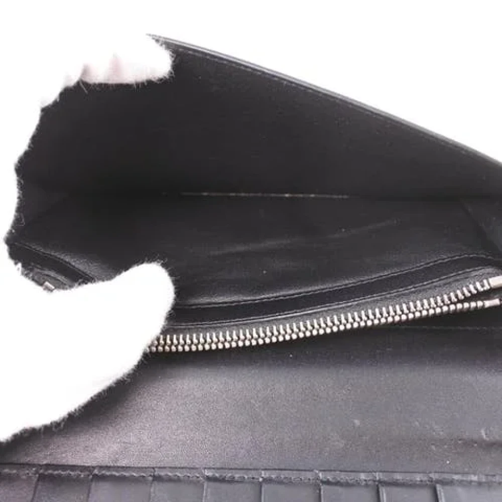 Saint Laurent Vintage Pre-owned Leather wallets Black Dames
