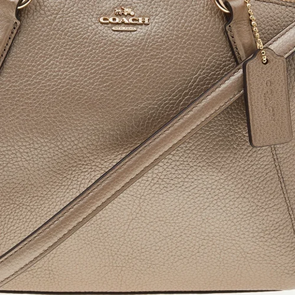 Coach Pre-owned Leather totes Beige Dames