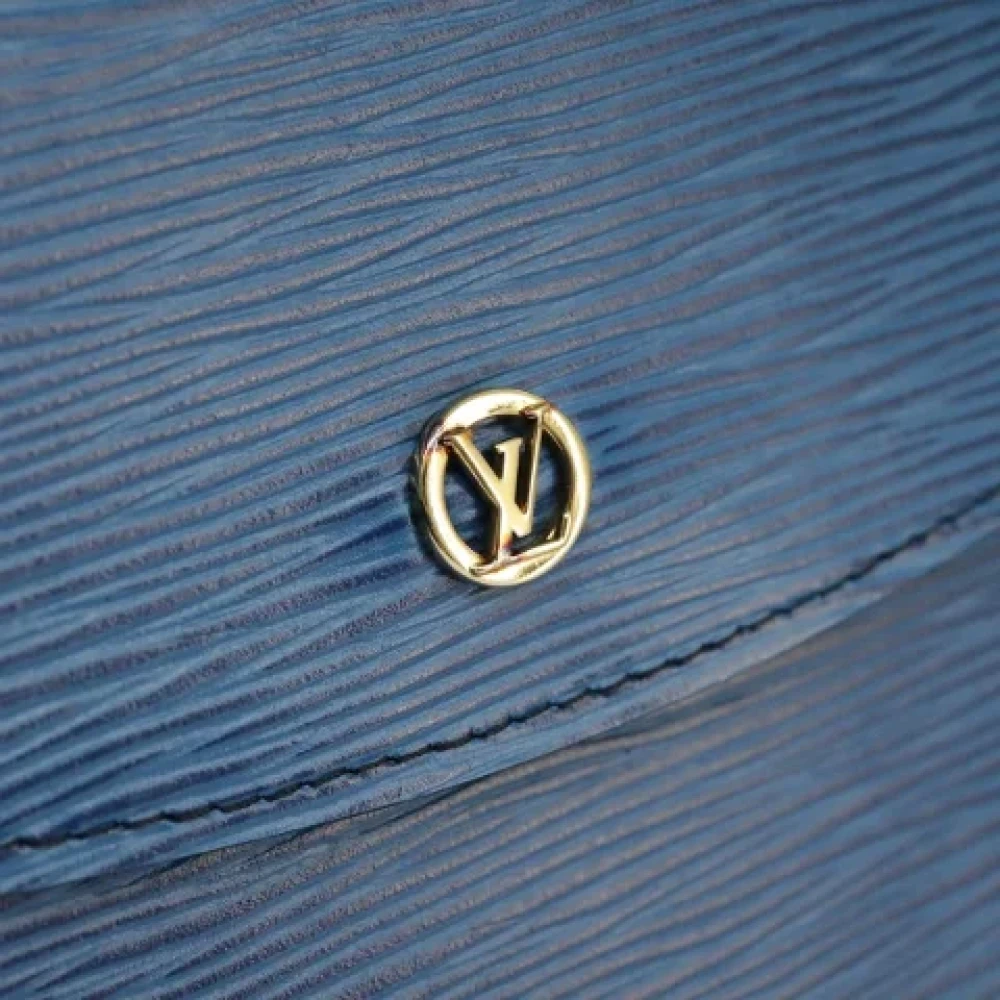 Louis Vuitton Vintage Pre-owned Leather clutches Blue Dames