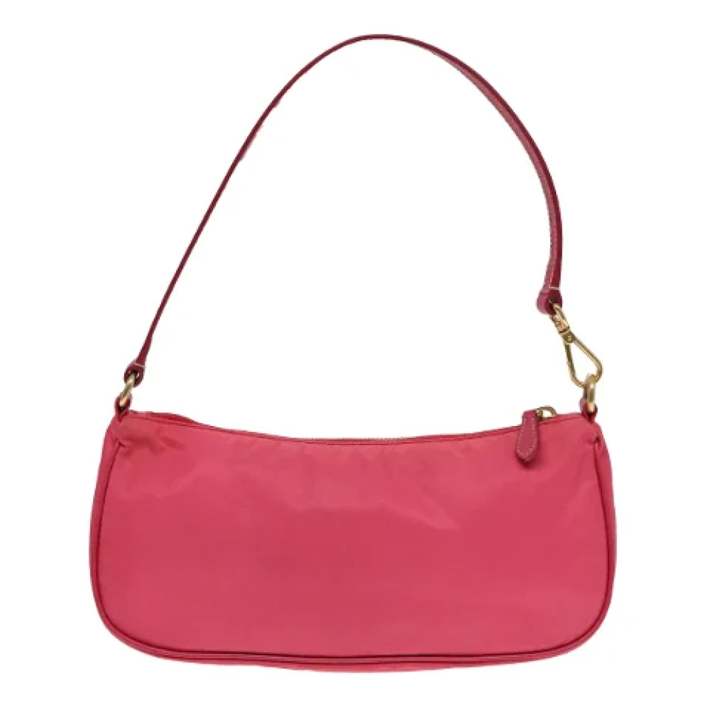 Prada Vintage Pre-owned Nylon pouches Pink Dames