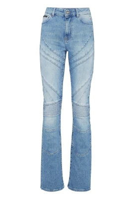 Denim Flare Trousers Racing