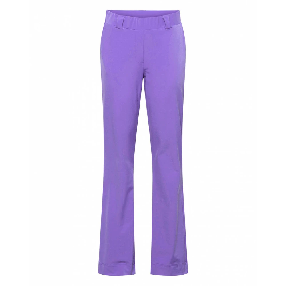 &Co Woman Penelope Flare Travel Broek Purple Dames