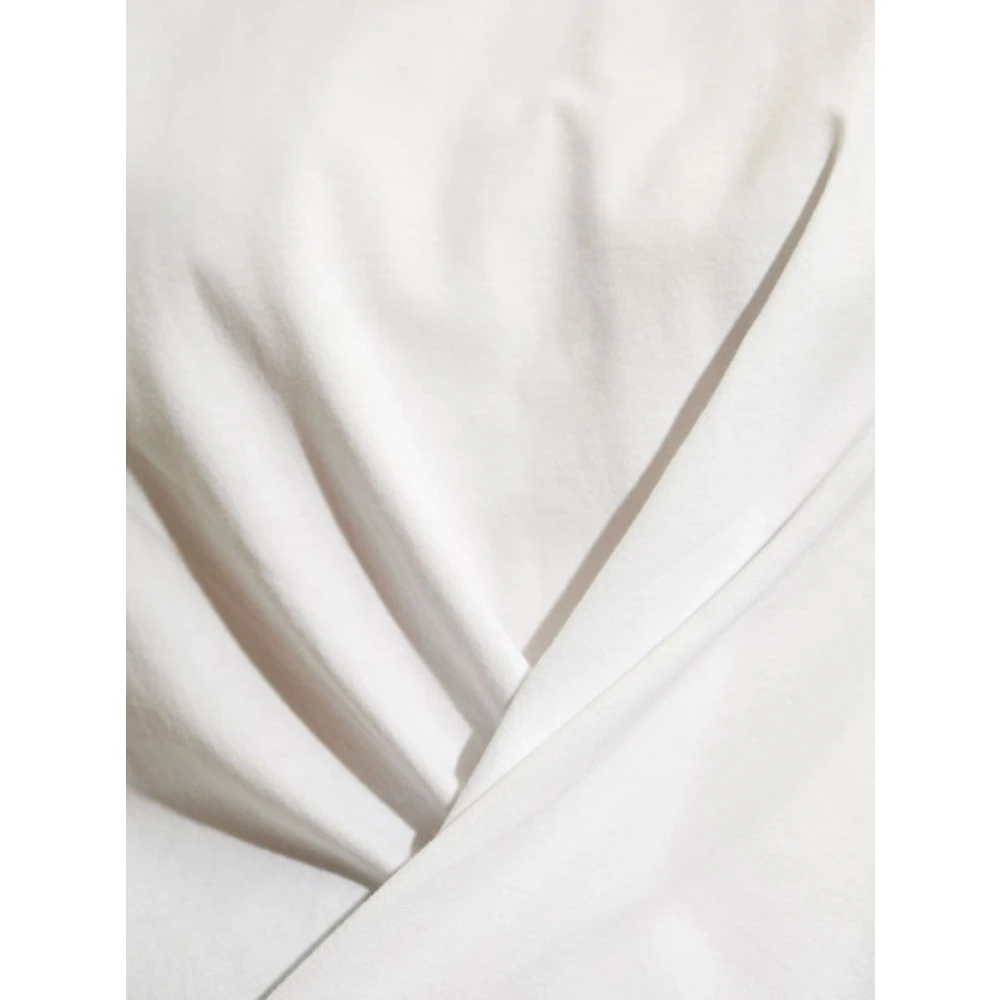 Givenchy White Metallic Logo Wrap T-shirt White Dames