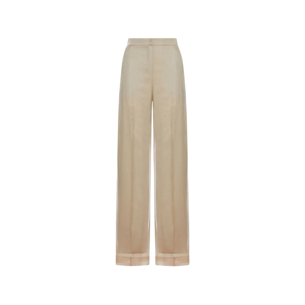 Max Mara Women's Beige Straight Trousers, Xs, Olivi Pant
