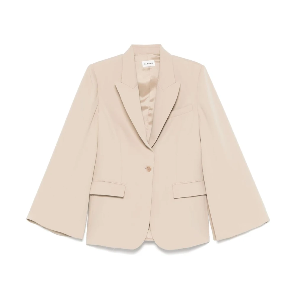 P.a.r.o.s.h. Beige Knoopjas met Zakken Beige Dames