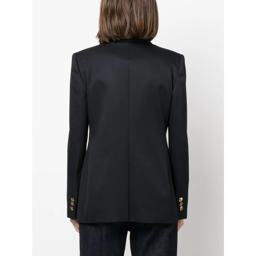 Givenchy Marineblauwe Double-Breasted Jas Blue Dames