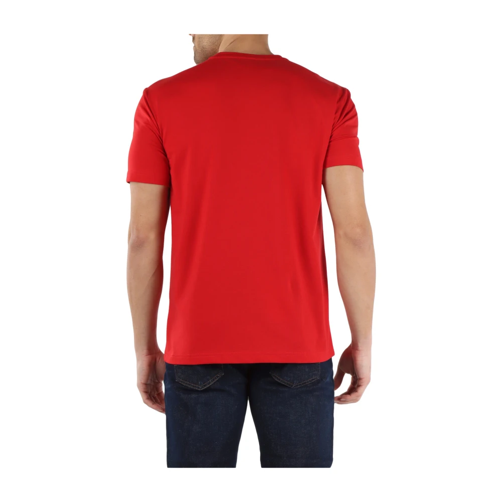 Emporio Armani EA7 Natuurlijke Ventus7 Katoenen T-Shirt Red Heren