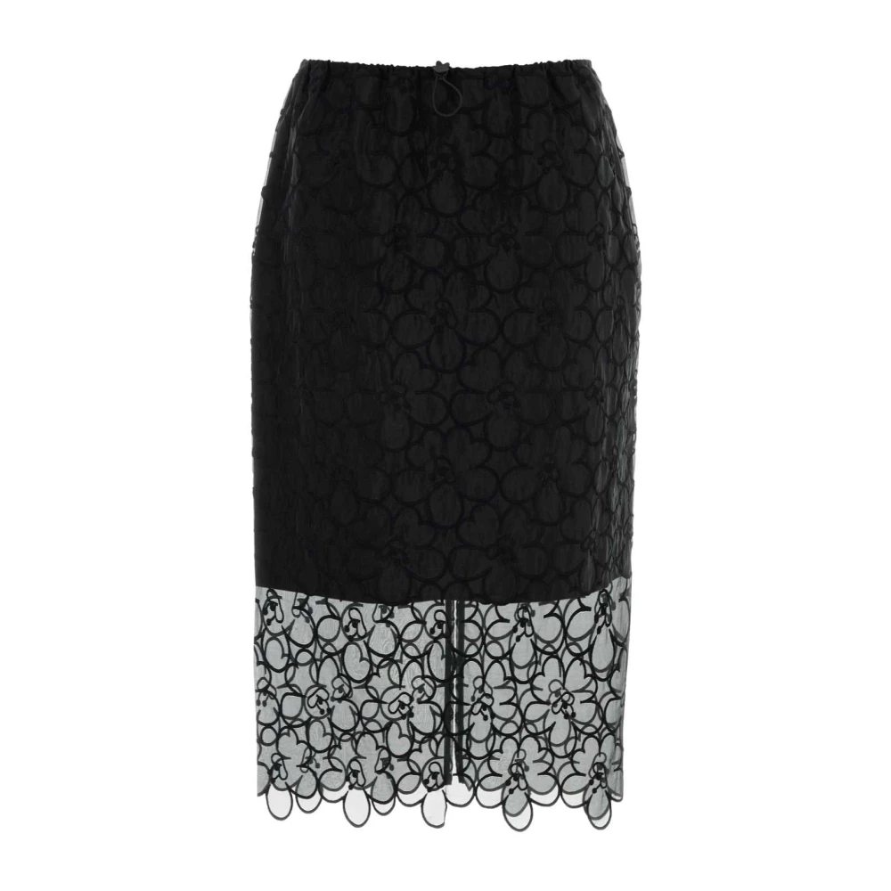 Cecilie Bahnsen Women's Black Bria Skirt