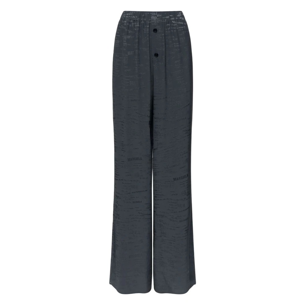 Mm6 Maison Margiela Women's Gray Wide Trousers, Xs, Wide Trousers