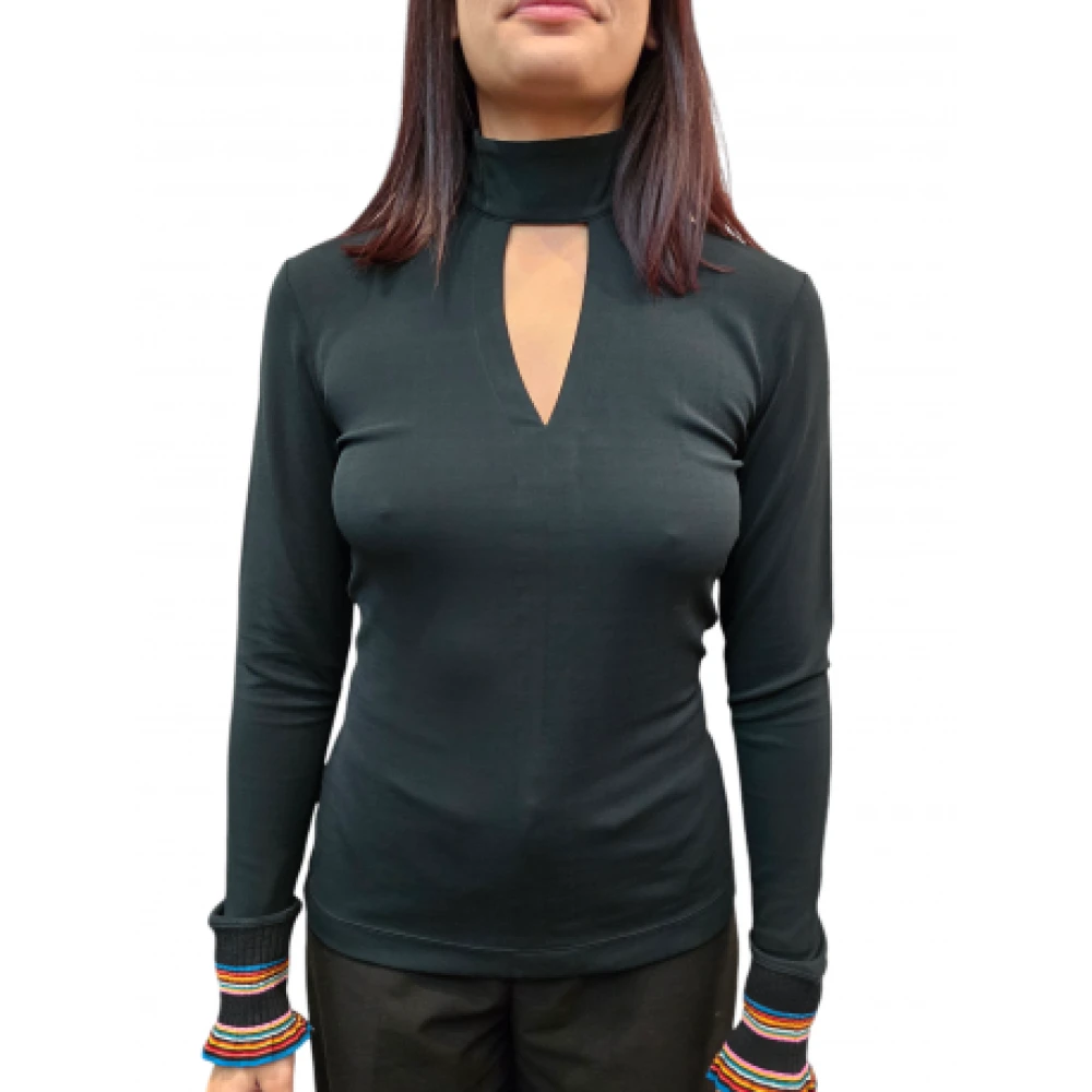 Paul Smith Long Sleeve Tops Green Dames