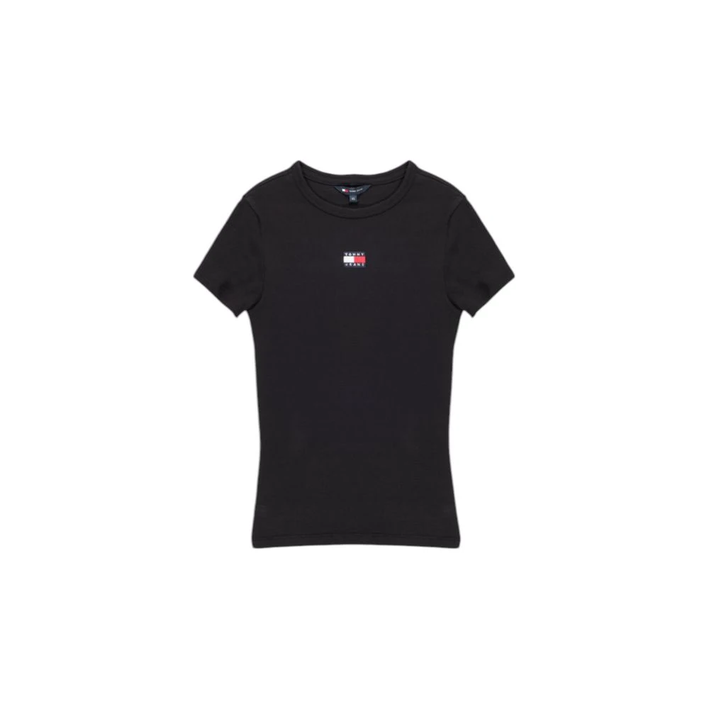 Tommy Jeans Gerecycled katoenen dames T-shirt lente zomer Black Dames