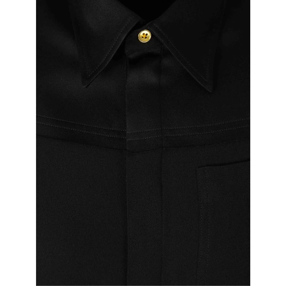 Ami Paris Zwarte Mouwloze Shirt met Borstzak Black Dames