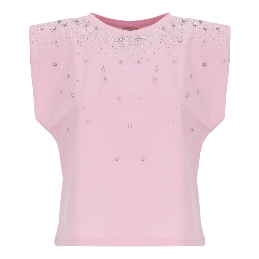 Marella Donna Rosa - Linea Emme T-Shirt In Cotone - Tops - S