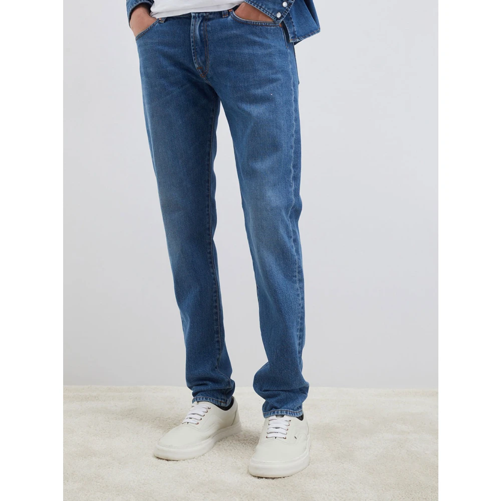 Roy Roger's Donkere Wassing Slim Fit Denim Jeans Blue Heren