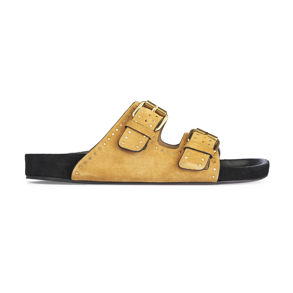 Isabel Marant Women's Brown Sliders, 7 Uk, Lennyo Sandals