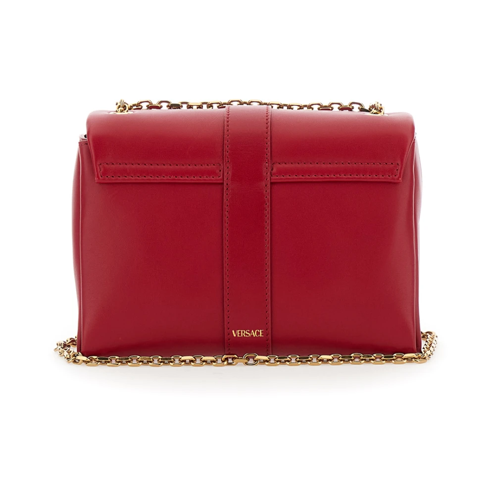Versace Rode Nappa Tassen voor Modieuze Liefhebbers Red Dames