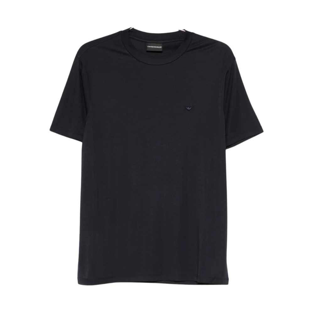Emporio Armani Mannelijk Blauw Tops Heren, 2XL, T-Shirts En Polo's