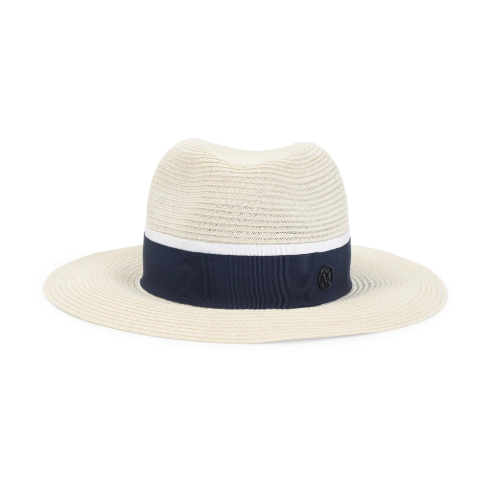 Maison Michel Women's Beige Virginie Hemp Fedora - Accessories - S - Accessories
