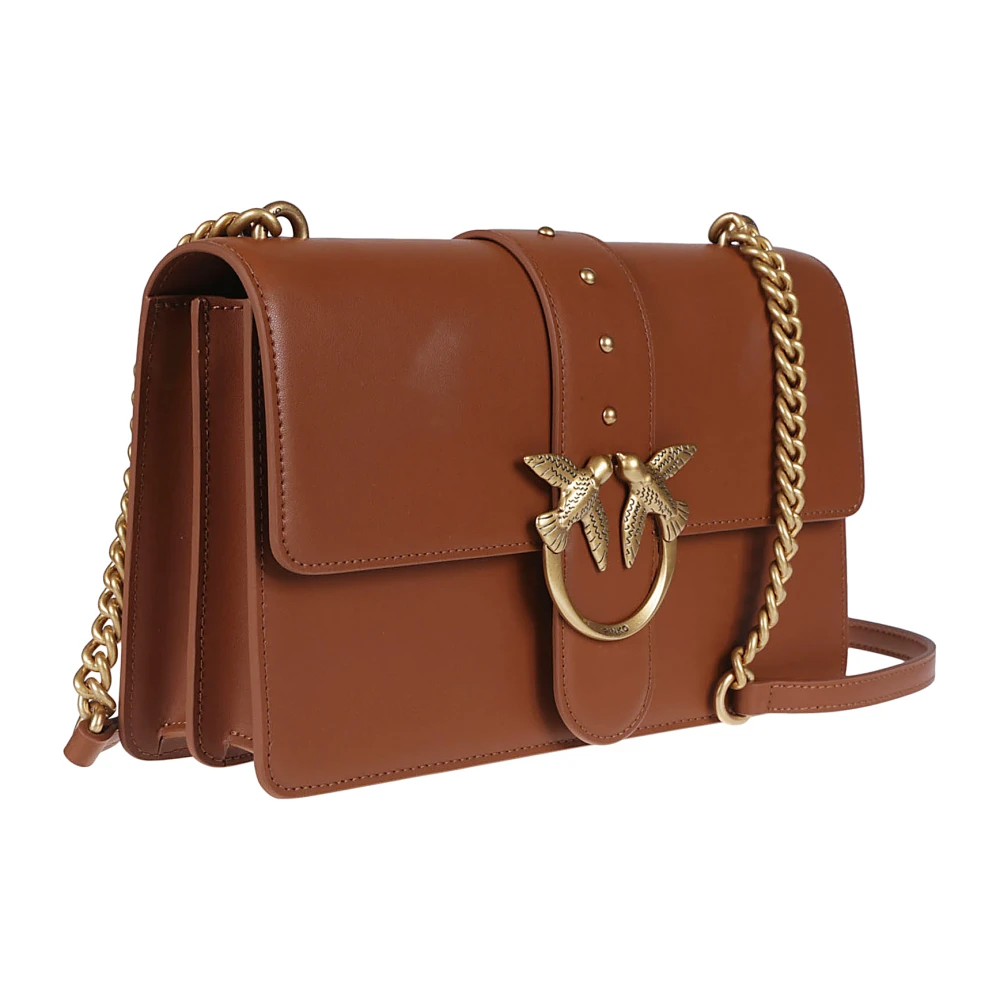 pinko Klassieke Liefde Simpele Tas Brown Dames