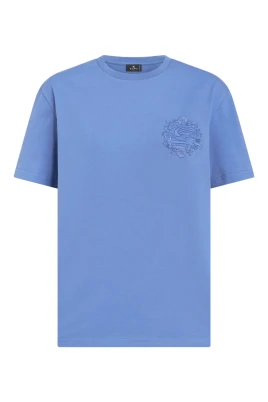 Casual Blå Kortärmad T-shirt
